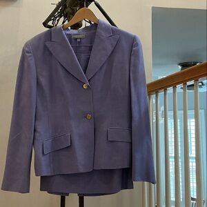 Anne Klein Lavender Two-Button Blazer with matching skirt